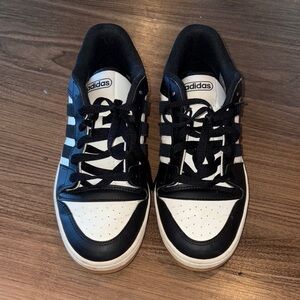 Adidas Black and White Retro Sneakers